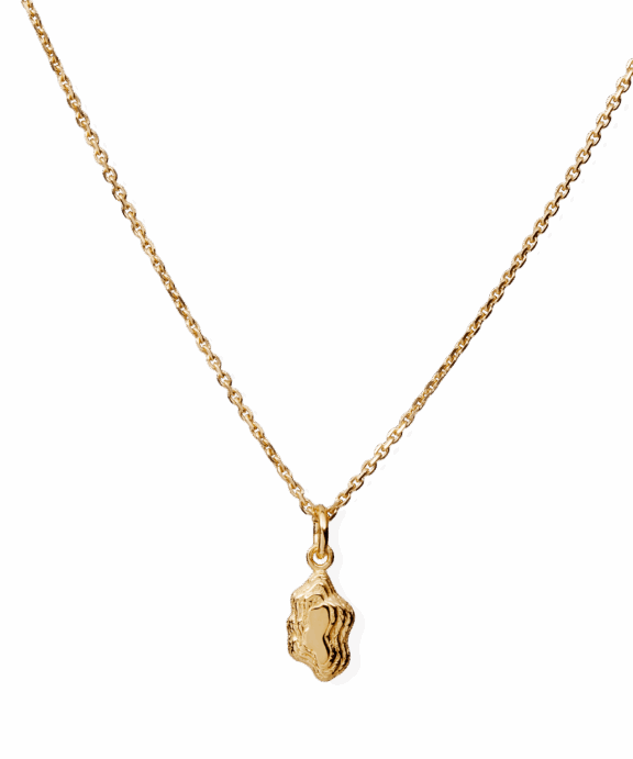 CAMILLE BRINCH NUGGET LAYERS MINI HALSKÆDE FORGYLDT SØLV - MNLAH-FG-K