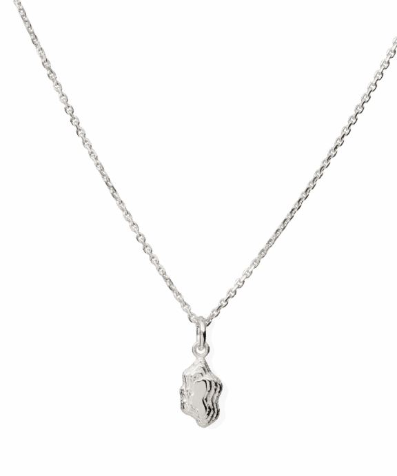 CAMILLE BRINCH MINI NUGGET LAYERS HALSKÆDE SØLV - MNLAH-K