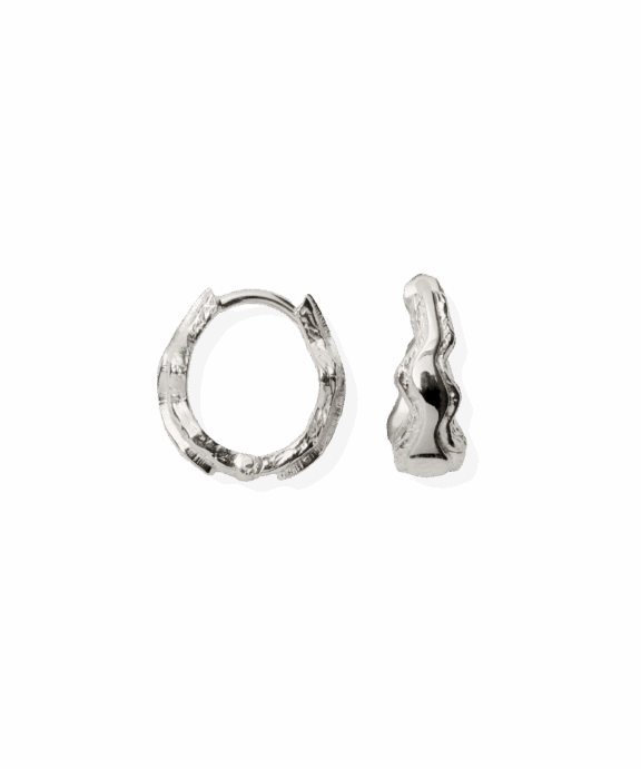 CAMILLE BRINCH LILLE BLURRY LAYERS ØRERINGE SØLV - SBLAOE