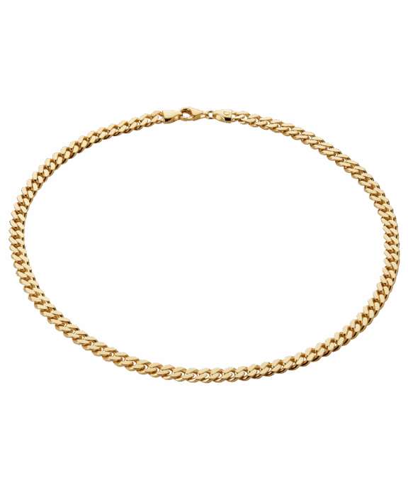 CAMILLE BRINCH PANZER CHOKER MEDIUM HALSKÆDE FORGYLDT SØLV 42 CM - MPC-FG-42