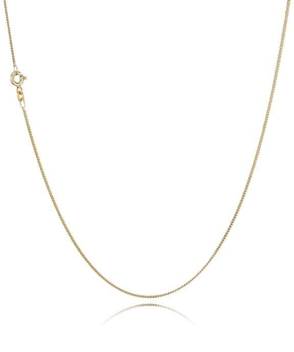 BNH PANSER FACET HALSKÆDE 14 KARAT GULD 1,3 MM BRED 45 CM - P1404545F