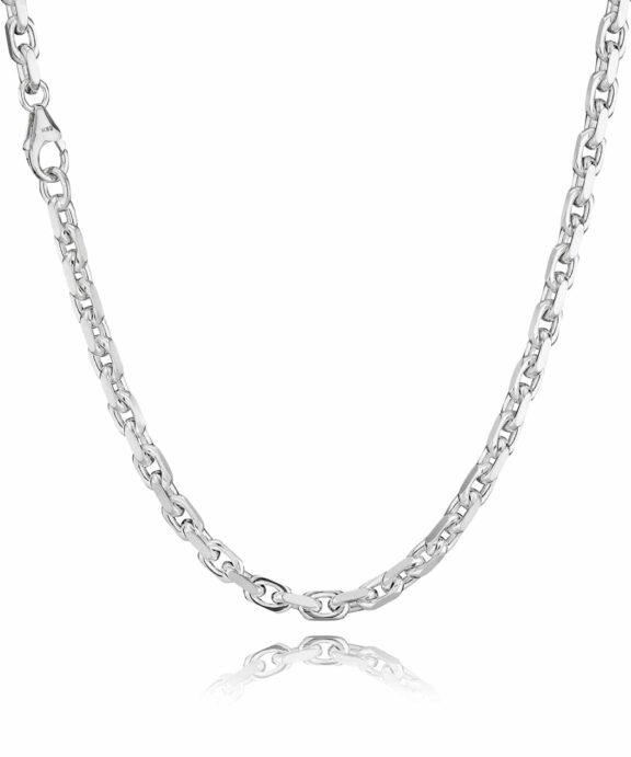 BNH ANKER FACET HALSKÆDE SØLV 4,0 MM BRED 60 CM - SA15060C