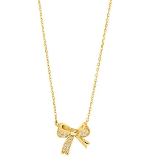 JOANLI NOR OLYMPIANOR SLØJFE HALSKÆDE FORGYLDT SØLV - 20452365900