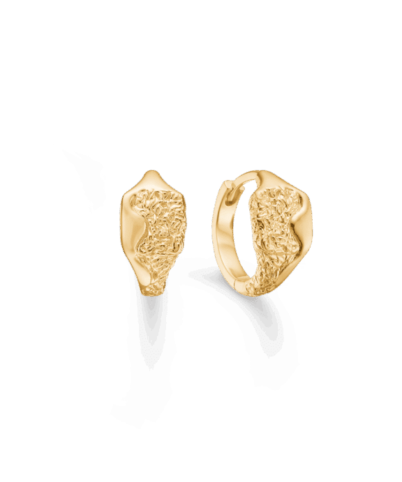 STUDIO Z EDGE ØRERINGE FORGYLDT SØLV - 7210891