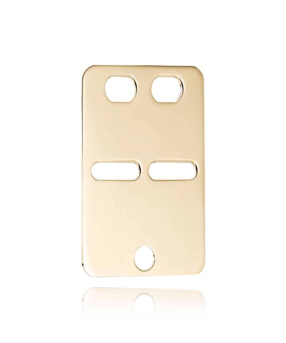 BNH ID PLADE LILLE 8 KARAT GULD 14x20 MM - ID8050L