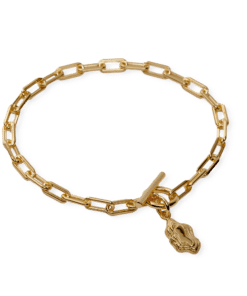 Camilla Brinch Nugget Layers T-lock armbånd- 22K Guld