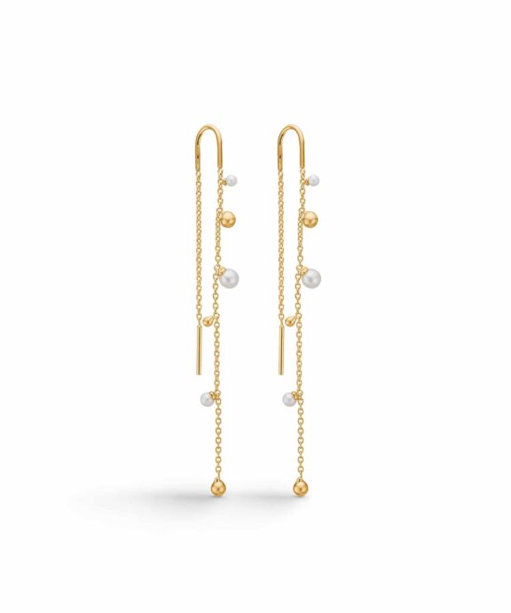 MADS Z BUBBLES N' PEARLS ØRERINGE 14 KARAT GULD MED PERLER - 1503166
