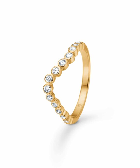 MADS Z FREYA RING 14 KARAT GULD MED BRILLANTER PÅ 0,28 CARAT - 1541177
