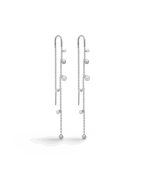 MADS Z BUBBLES N' PEARLS ØRERINGE SØLV MED PERLER - 2103166