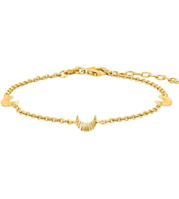 NORDAHL JEWELLERY ACTOR PLISSÉ ARMBÅND SØLV FORGYLDT - 80260095900