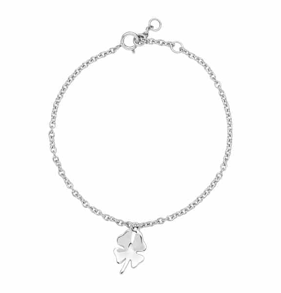 LUND SØLV BØRNEARMBÅND MED FIRKLØVER - 9011366