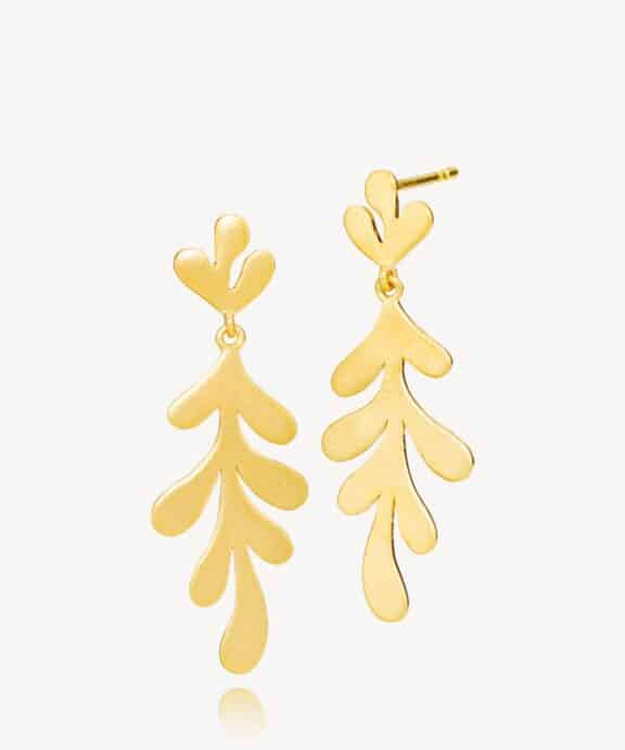 IZABEL CAMILLE OAKY ØRERINGE SØLV FORGYLDT - A1847G