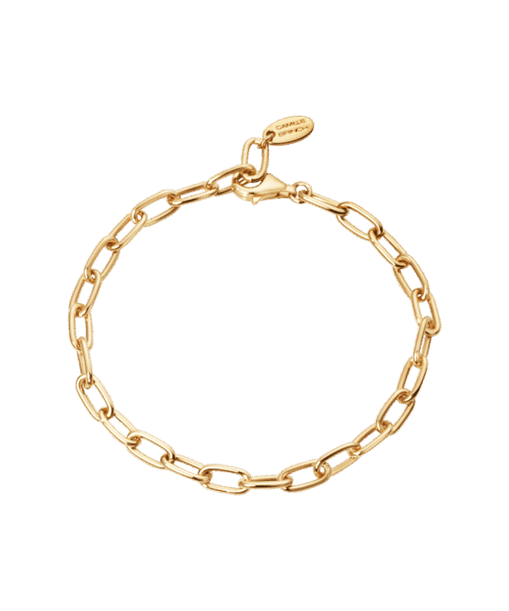 CAMILLE BRINCH LINK PUFFER ARMBÅND FORGYLDT SØLV - LPUB-FG-19