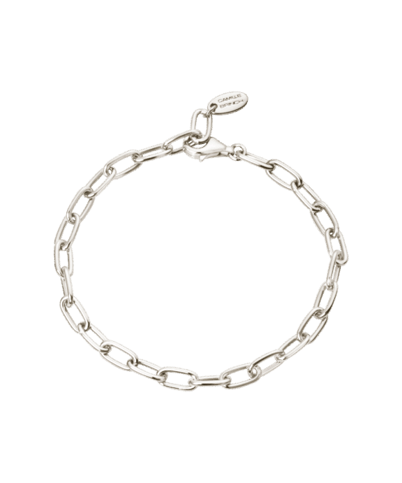 CAMILLE BRINCH LINK PUFFER ARMBÅND SØLV - LPUB-19