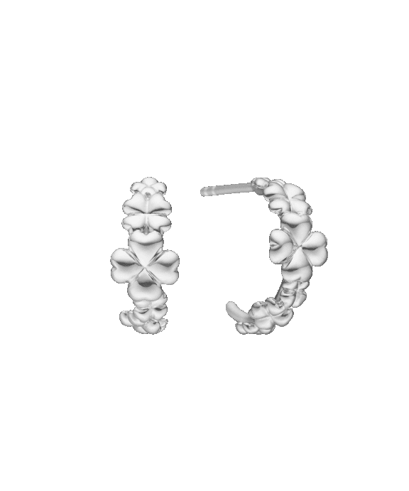 MADS Z CLOVER LOVE ØRERINGE SØLV - 2110187