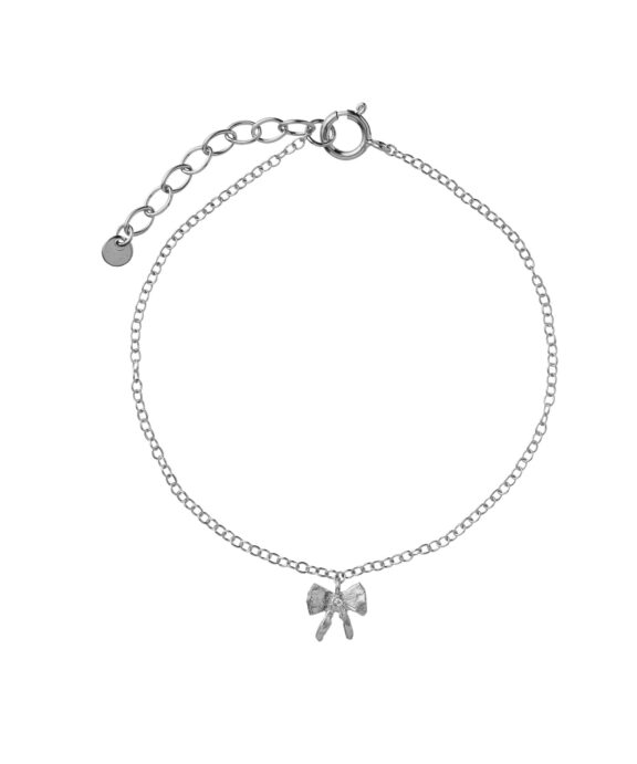 STINE A PETIT BOW WITH STONE ARMBÅND SØLV - 3216-00-OS