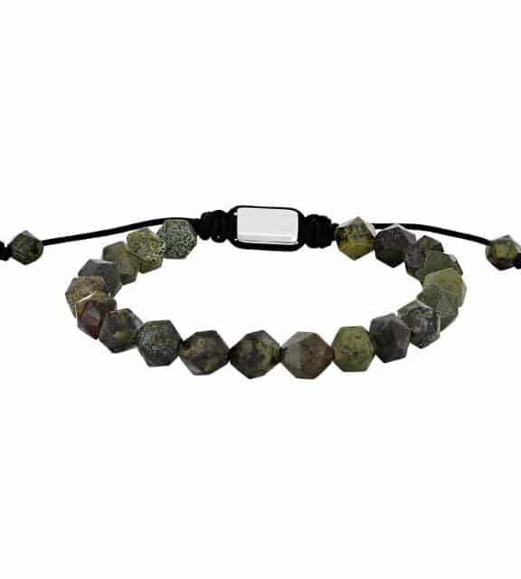 SON OF NOA ARMBÅND GRAGON BLOOD JASPER STÅL - 80890412700