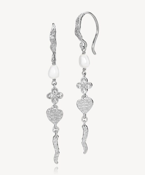 IZABEL CAMILLE ROMANCE ØRERINGE I SØLV MED PERLE - A1851SWSWHITE