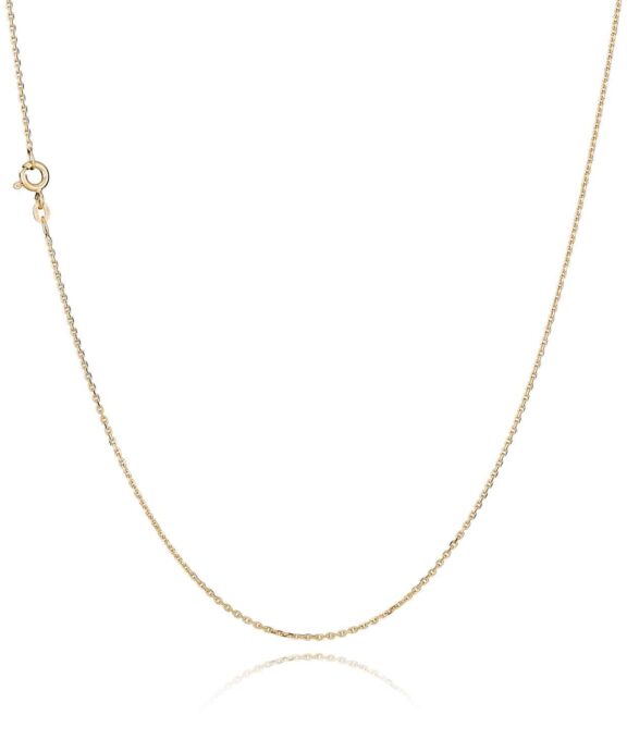 BNH ANKER FACET HALSKÆDE 8 KARAT GULD 1,3 MM BREDDE 60 CM - A804060F