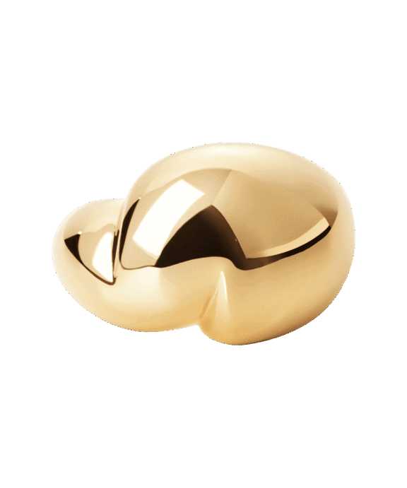 CAMILLE BRINCH STOR PUFFER RING FORGYLDT SØLV - BPUR-FG