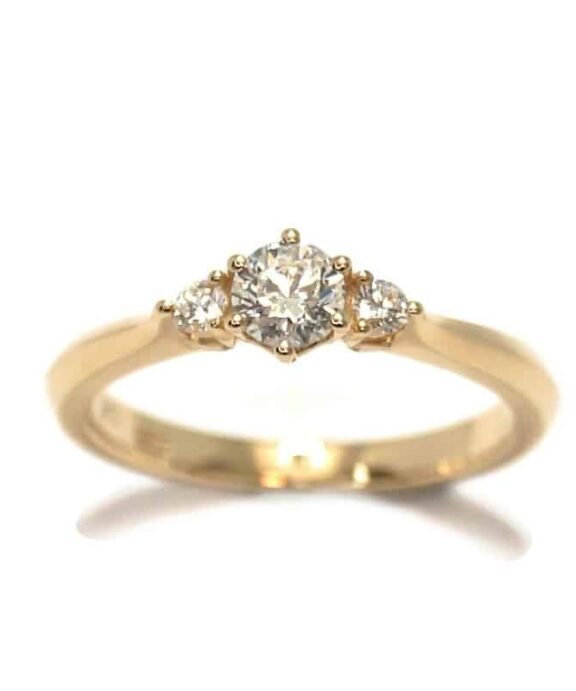 CHRISTOFFERSEN JEWELLERY RING 14 KARAT MED 0,42 CARAT BRILLANTER - 5000555