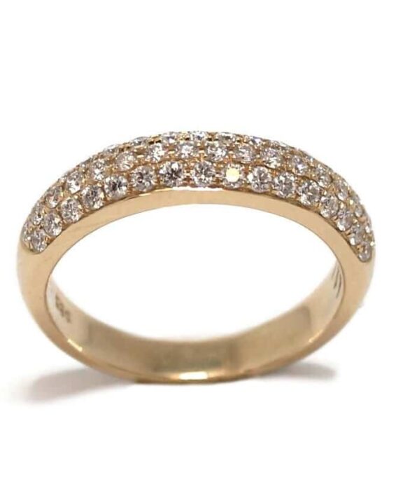 CHRISTOFFERSEN JEWELLERY PAVERET RING 14 KARAT GULD MED 0,60 CARAT BRILLANTER - 5000077