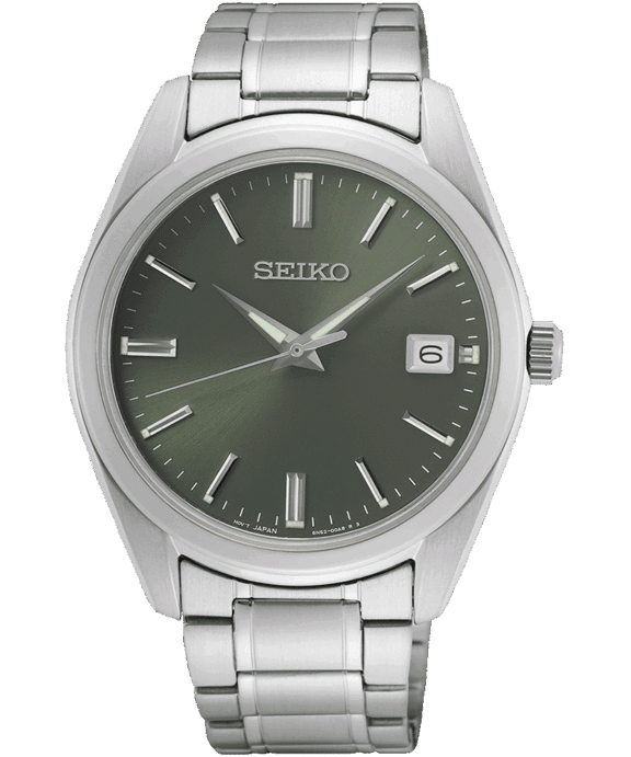 SEIKO CLASSIQUE UR HERRE MED GRØN SKIVE  - SUR527P1