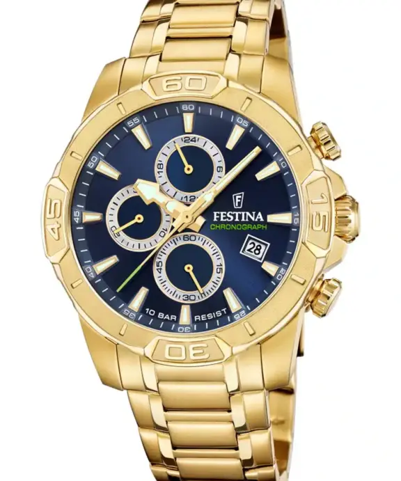 FESTINA UR HERRE MED CHRONOGRAPH I BLÅ - F20705/5