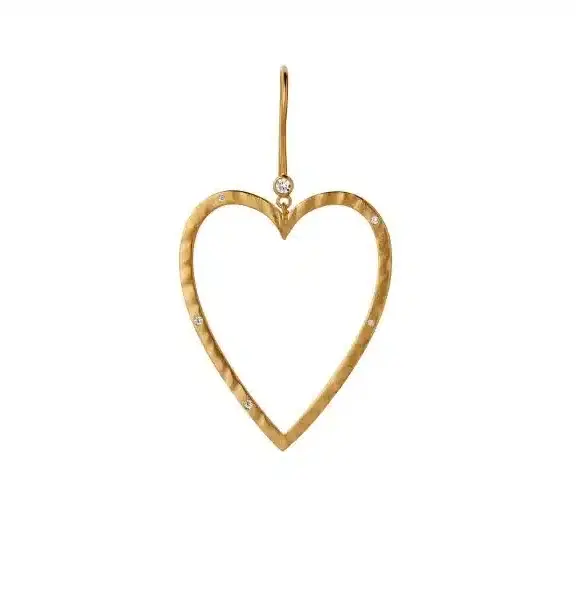 STINE A BELLA HEART FORGYLDT ØRERING - 1370-02-S