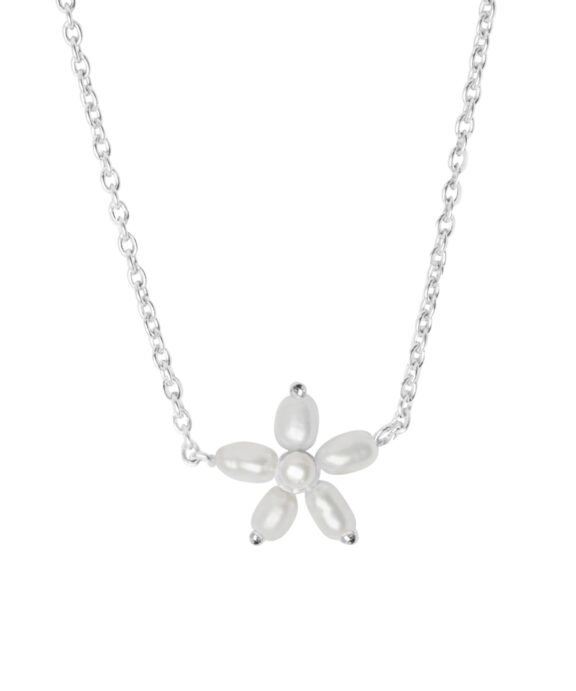 BYBIEHL PEARL SIGNATURE HALSKÆDE SØLV MED PERLER - 3-041WP-R