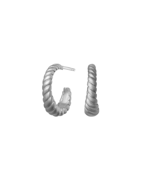 BYBIEHL SEASHELL HOOPS SØLV - 4-3601-R