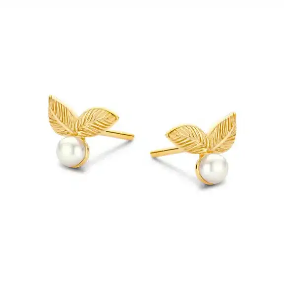 SPIRIT ICONS FLORIA ØRERING SØLVFORGYLDT - 42242