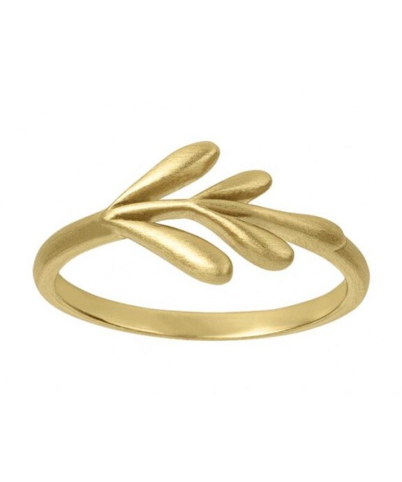 BYBIEHL FOREST RING FORGYLDT SØLV STR. 54- 5-2301-GP