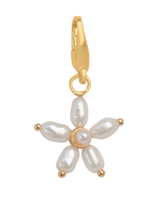 BYBIEHL PEARL SIGNATURE CHARM FORGYLDT METAL - 7-5201WP-GP-B