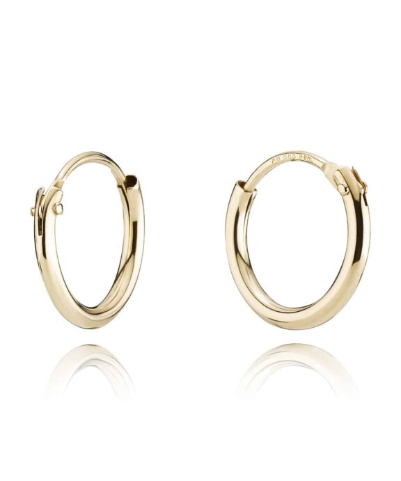 BNH ØRERINGE CREOL 14 KARAT GULD 15 MM - CR1413015