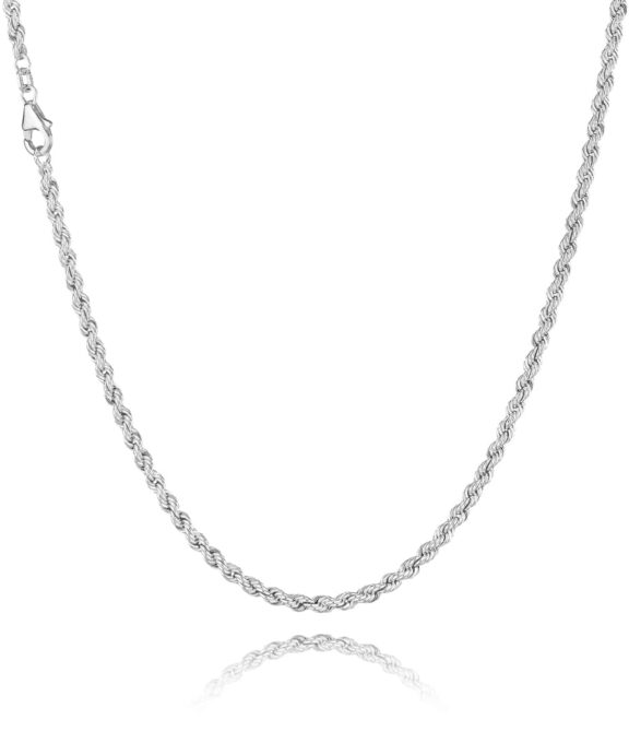 BNH CORDEL MASSIV HALSKÆDE SØLV 3,20 MM BRED 50 CM - SCO32050C