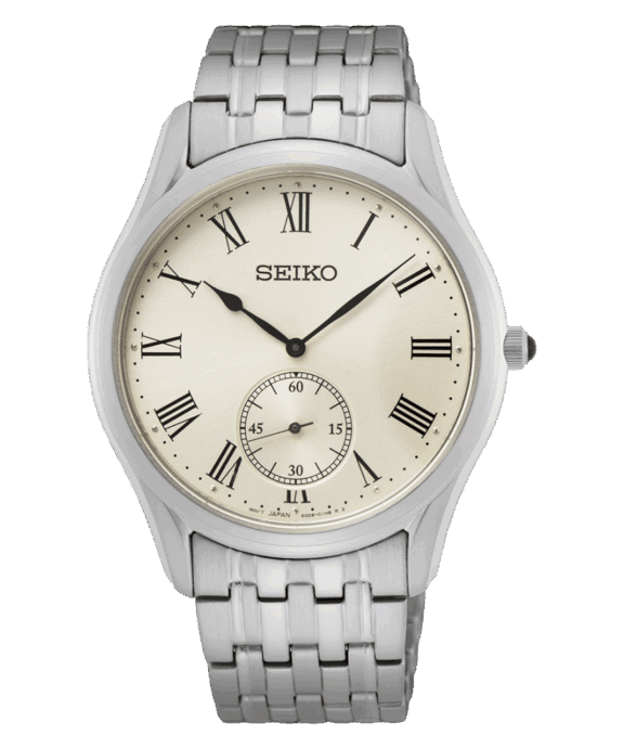 SEIKO CLASSIC UR HERRE STÅL MED ROMERTAL - SRK047P1
