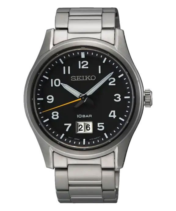 SEIKO UR HERRE QUARTZ STÅL MED TAL - SUR569P1
