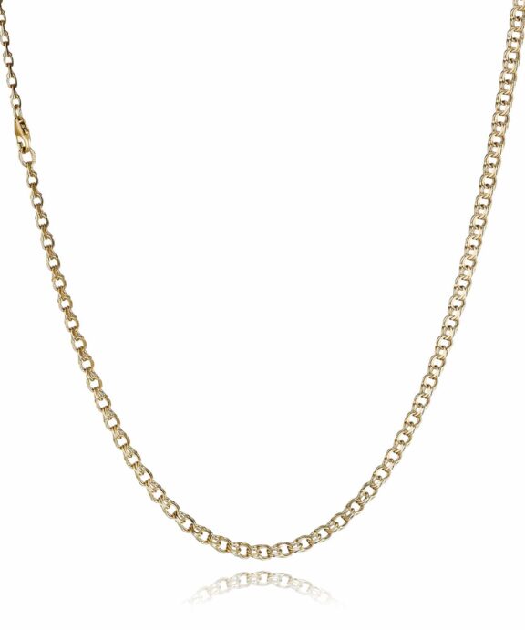 BNH BISMARK 14 KARAT GULD HALSKÆDE I LIGE LØB 45 CM - B1435045LC