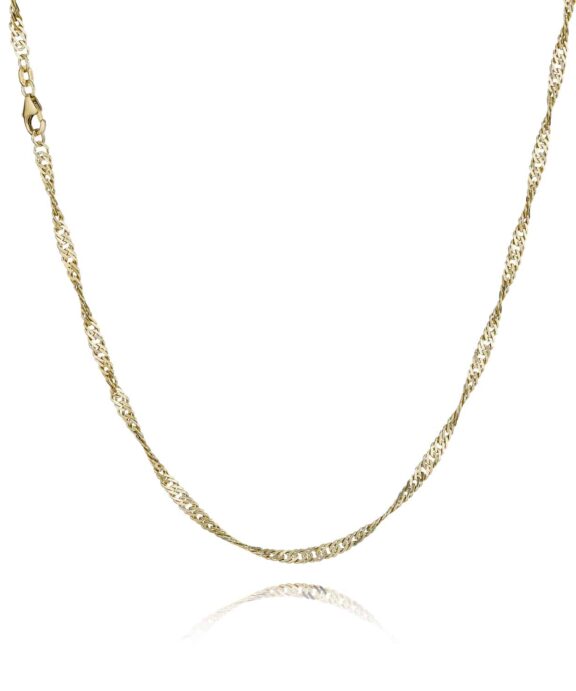 BNH SINGAPORE HALSKÆDE 14 KARAT GULD 2,3 MM BRED 50 CM - SGP1423050C