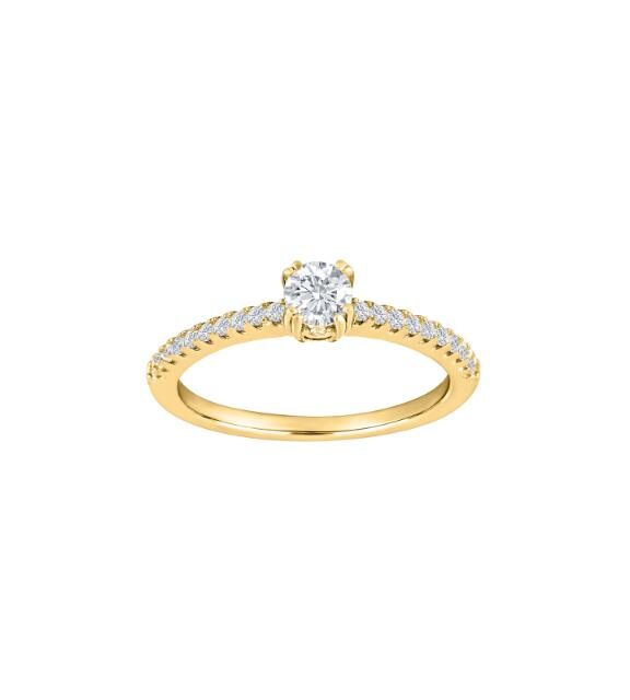 JOANLI NOR ELLENOR RING FORGYLDT SØLV MED STEN - 104509359