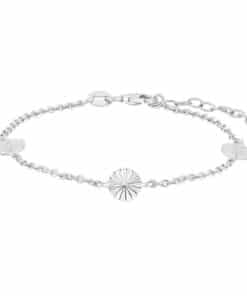 NORDAHL JEWELLERY ACTOR SØLV ARMBÅND MED PLISSÉ CIRKLER - 80260080900
