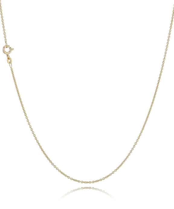 BNH HALSKÆDE ANKER RUND I 8 KARAT GULD 60 CM - AR803060F