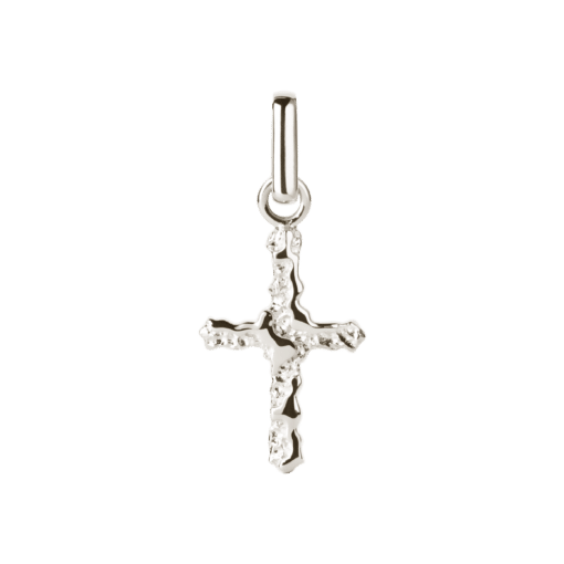 CAMILLE BRINCH CROSS CONTRAST CHARM SØLV VEDHÆNG - CCOC-P