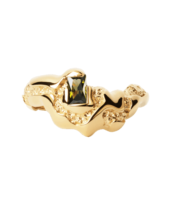 CAMILLE MELLEM CONTRAST RING FORGYLDT SØLV - MCOR-FG