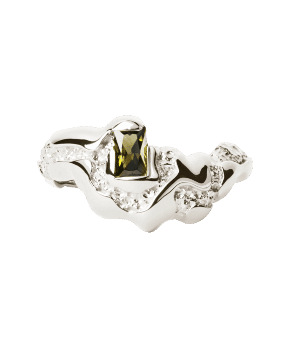 CAMILLE BRINCH MEDIUM CONTRAST SØLV RING - MCOR