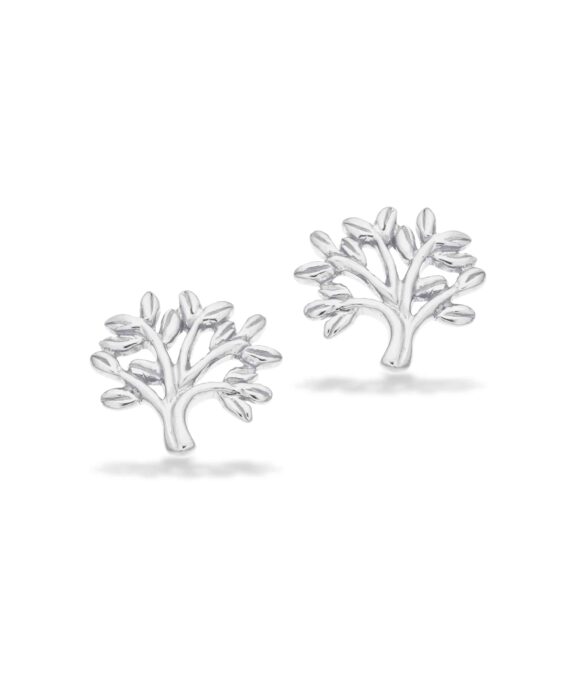 SCROUPLES LIVETS TRÆ SØLV ØRERINGE - 164222