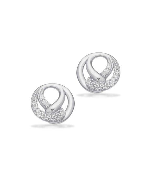 SCROUPLES SØLV ØRERINGE MED STENE - 164372