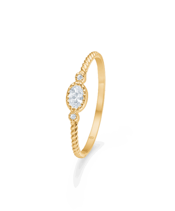 MADS Z ANTONIA RING 8 KARAT GULD MED STEN - 3347054