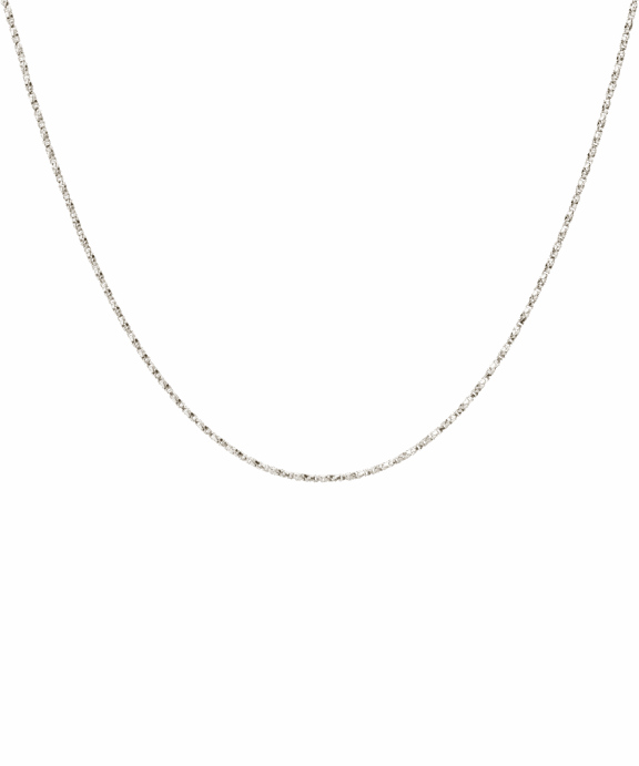 CAMILLE BRINCH BASIC PUFFER HALSKÆDE SØLV 42-45 CM - BPUC-S